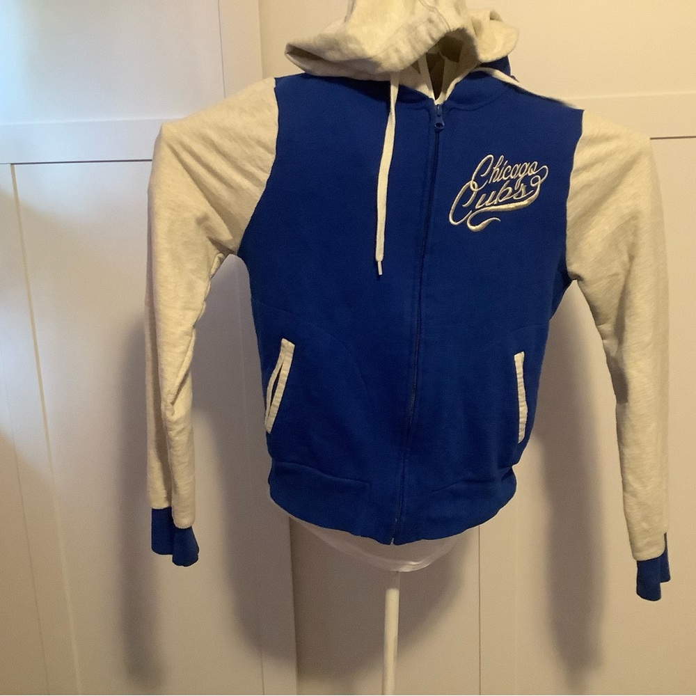 Chicago Cub’s blue and white jacket (size small)